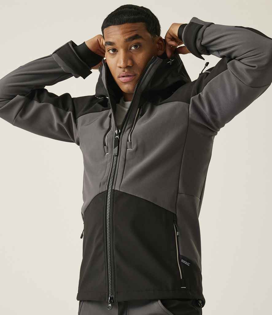 Regatta Professional Regatta 4TEX Stretch Three Layer Soft Shell Jacket Slate Grey/Black