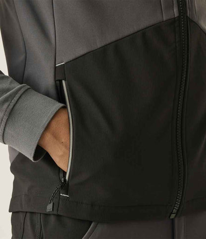 Regatta Professional Regatta 4TEX Stretch Three Layer Soft Shell Bodywarmer Slate Grey/Black