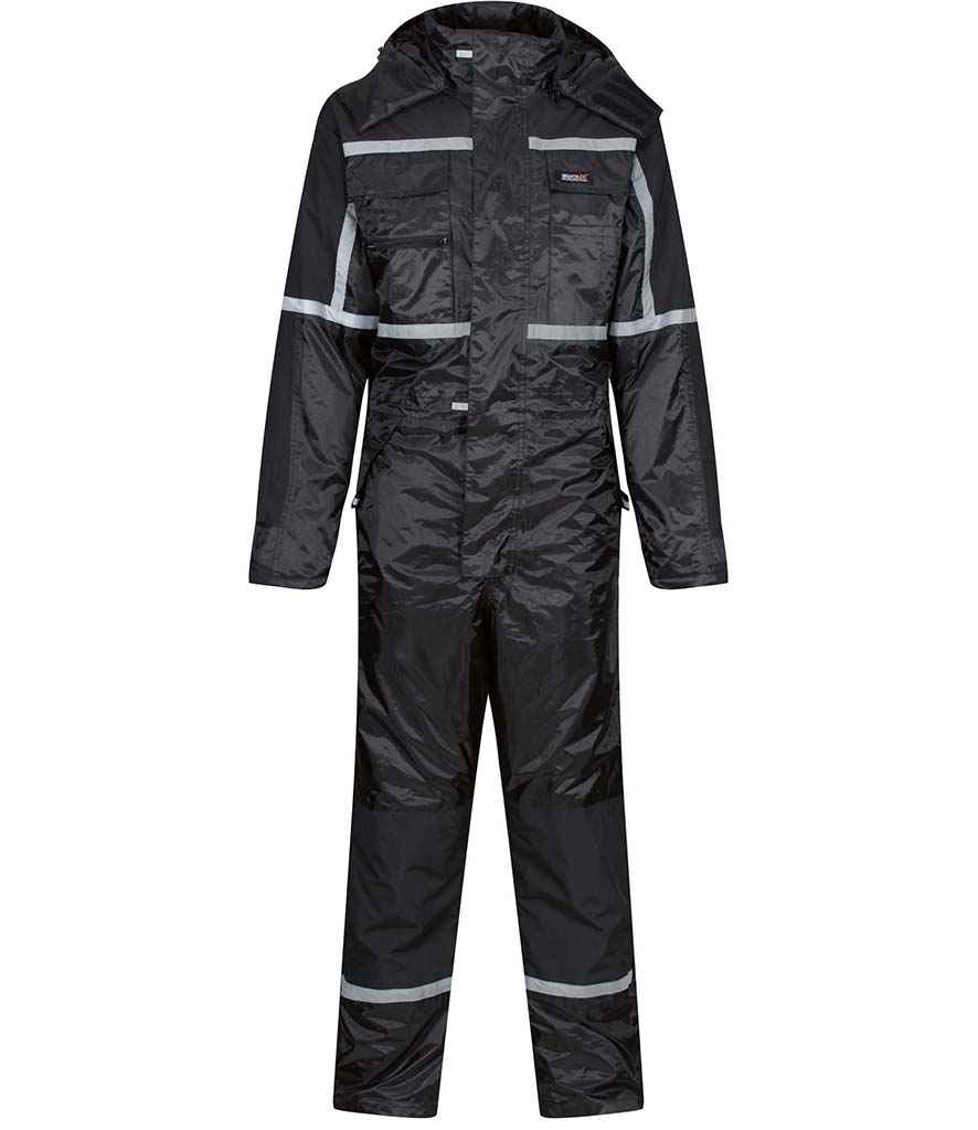 Regatta Pro Waterproof Insulated Coverall in Black