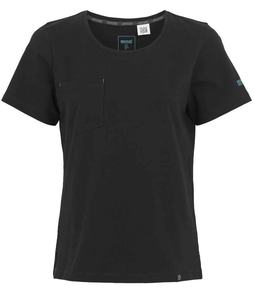 Regatta Ladies Ada Cotton Stretch T-Shirt in Black