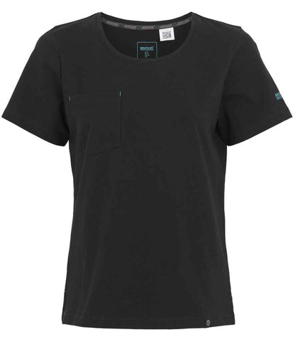 Regatta Ladies Ada Cotton Stretch T-Shirt in Black