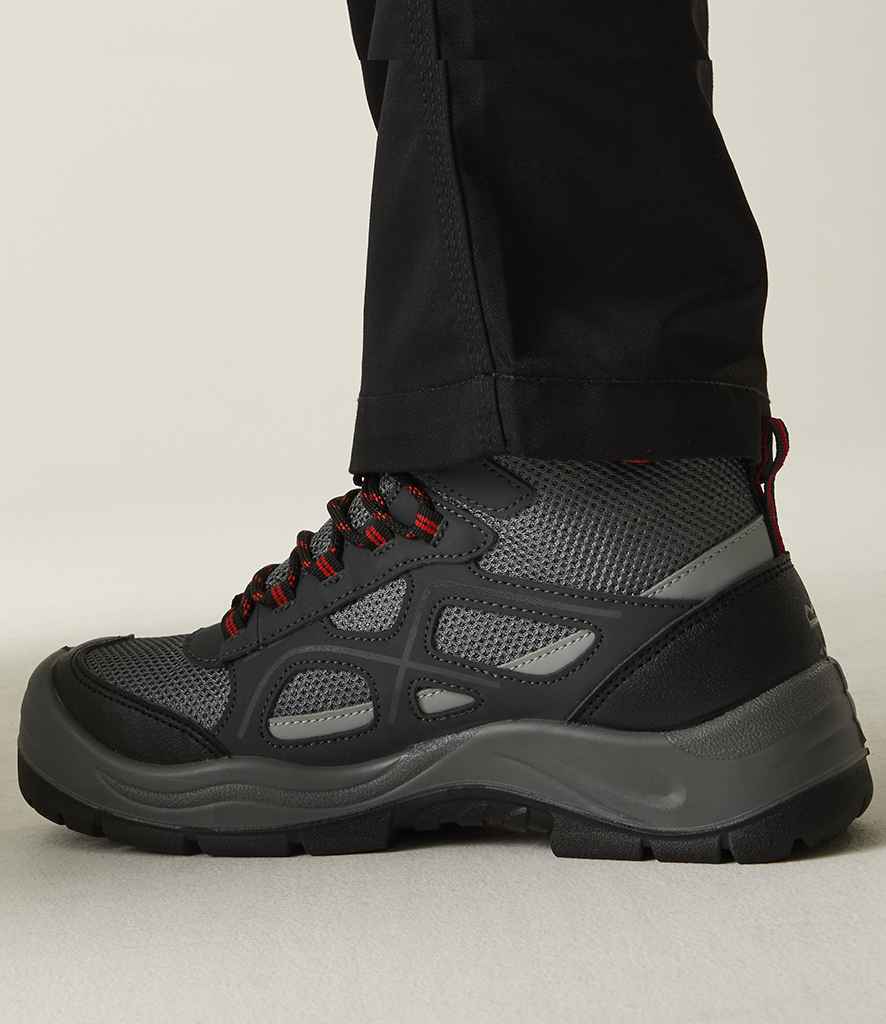Regatta Safety Footwear Regatta Safety Footwear Limestone Waterproof S6 Boots Granite/Red