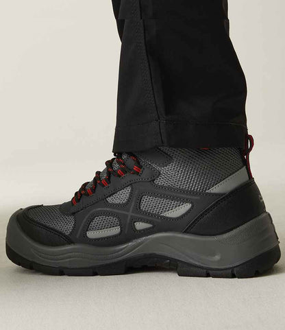 Regatta Safety Footwear Regatta Safety Footwear Limestone Waterproof S6 Boots Granite/Red