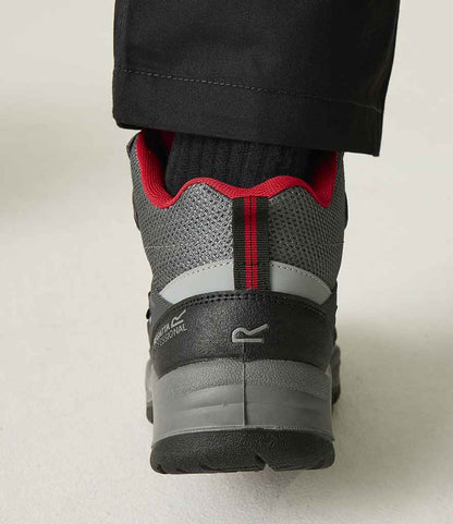 Regatta Safety Footwear Regatta Safety Footwear Limestone Waterproof S6 Boots Granite/Red