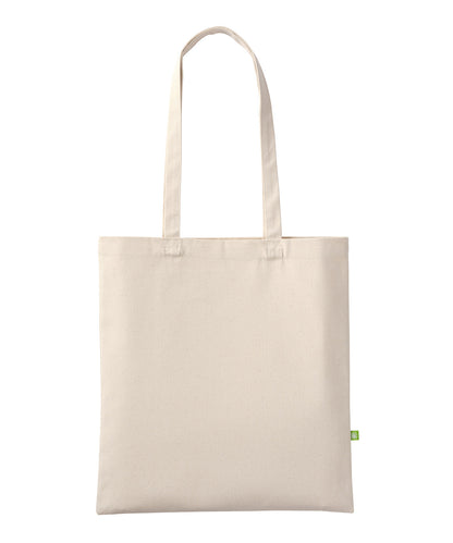 Nutshell Premium organic canvas shopper long handle Natural