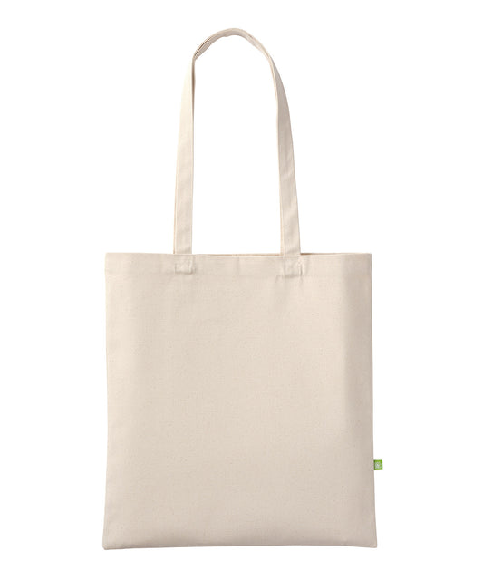 Nutshell Premium organic canvas shopper long handle Natural