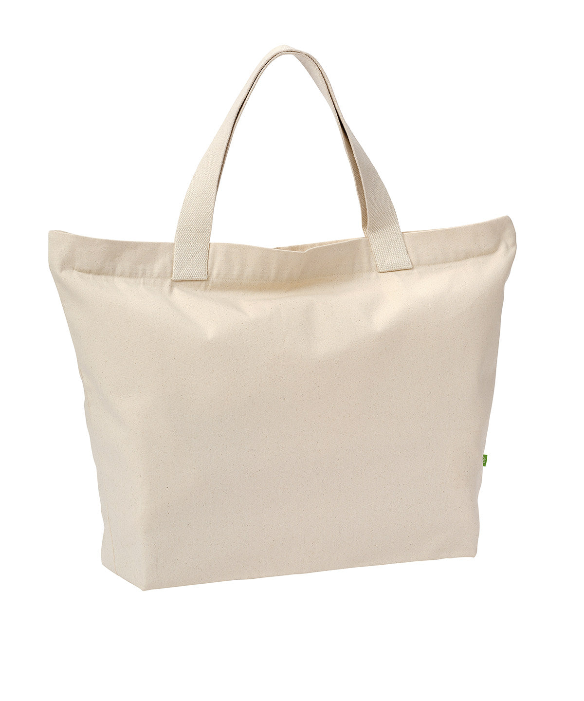 Nutshell Elba organic canvas premium zip tote Natural