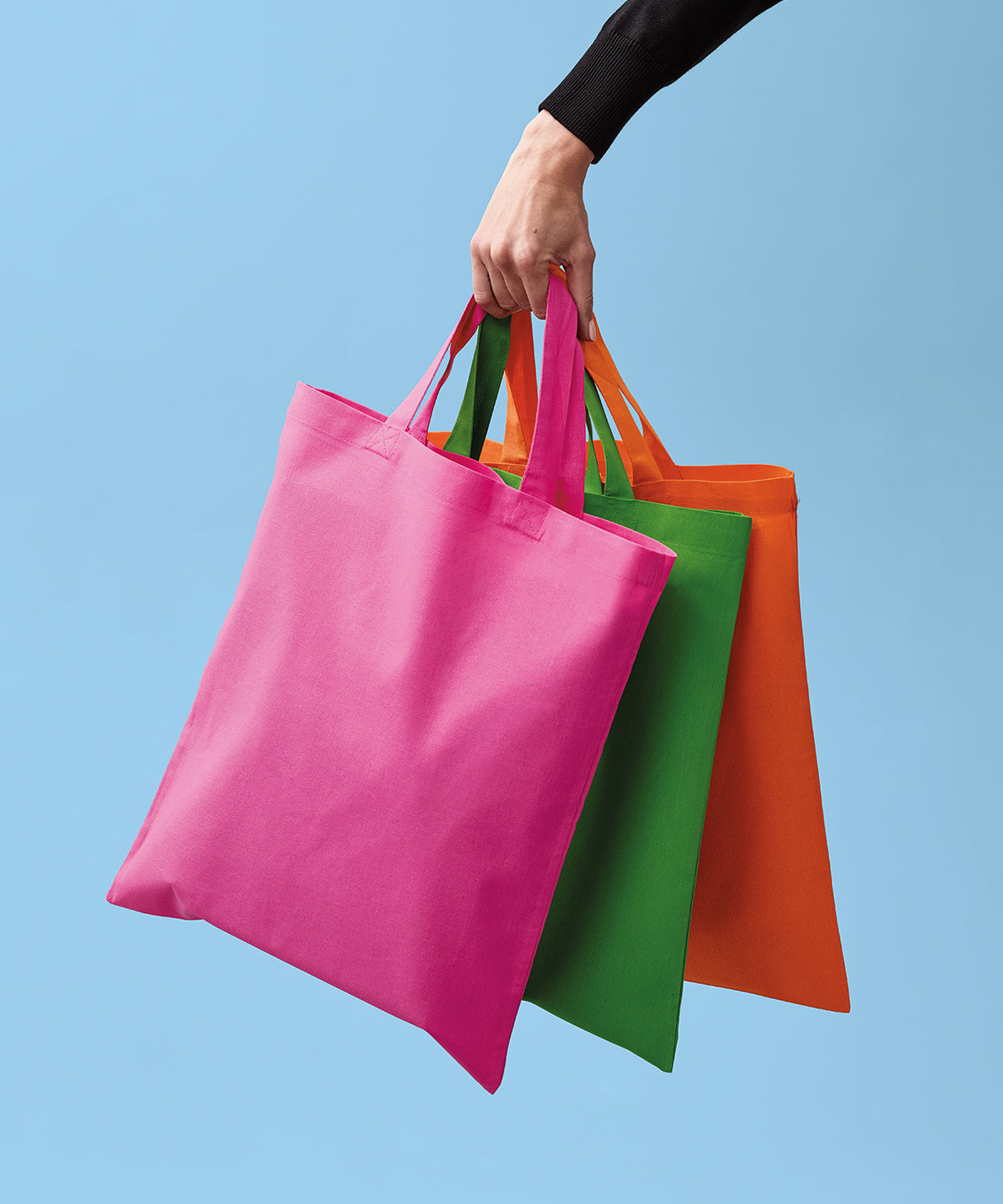 Nutshell Cotton shopper short handle Airforce Blue