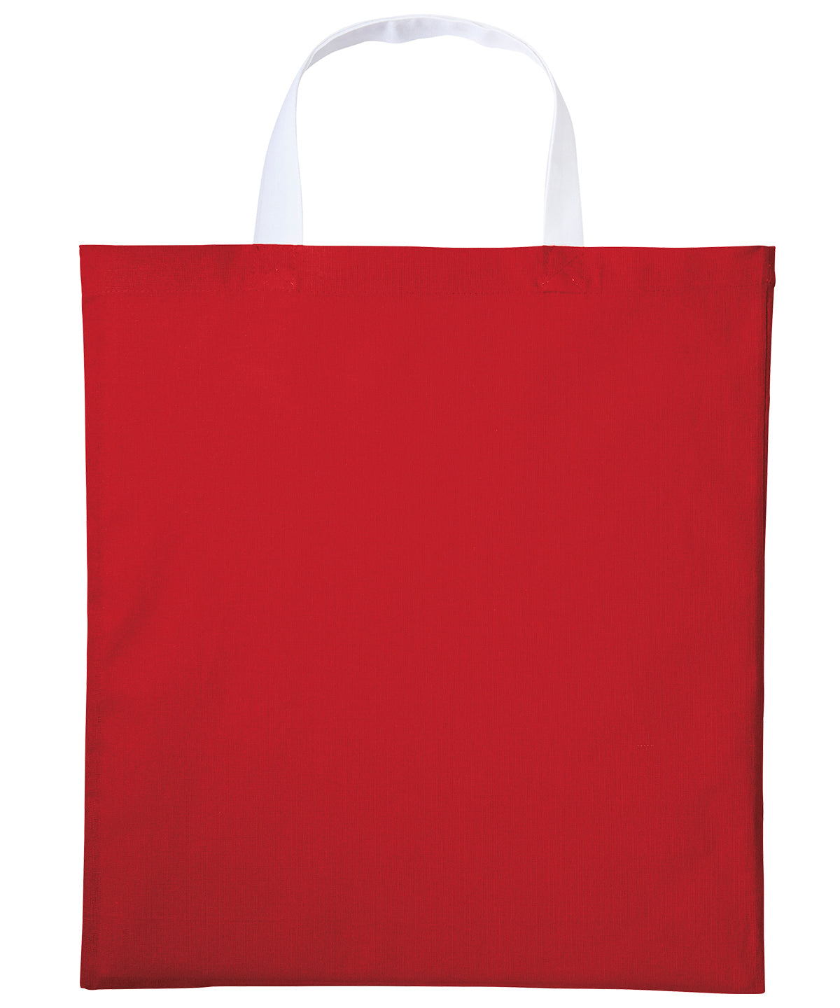 Nutshell Varsity cotton shopper short handle Fire Red/White