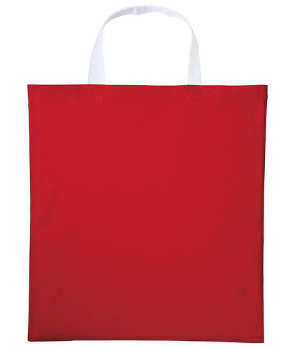 Nutshell Varsity cotton shopper short handle Fire Red/White