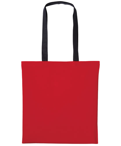 Nutshell Varsity cotton shopper long handle Fire Red/Black