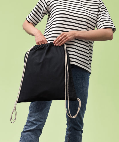 Nutshell Gymsac with cords Black/Natural