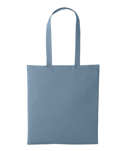 Nutshell Recycled cotton shopper long handle Blue Haze