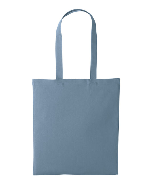 Nutshell Recycled cotton shopper long handle Blue Haze