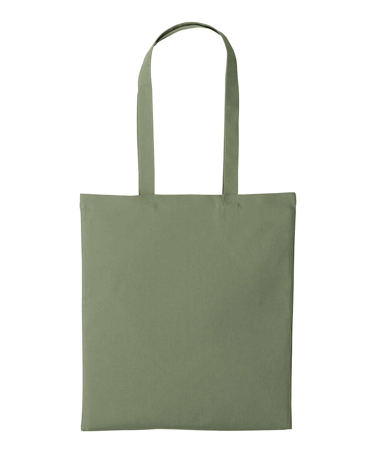 Nutshell Recycled cotton shopper long handle Fern