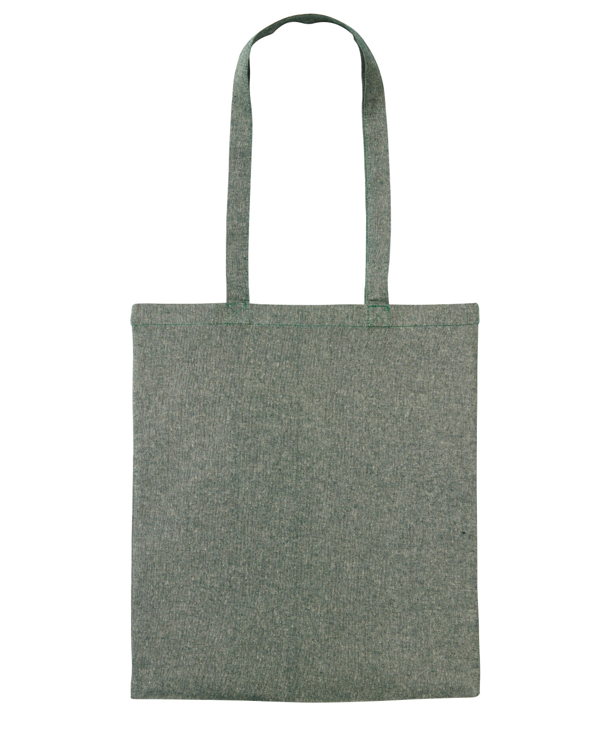 Nutshell Recycled cotton shopper long handle Green Marl