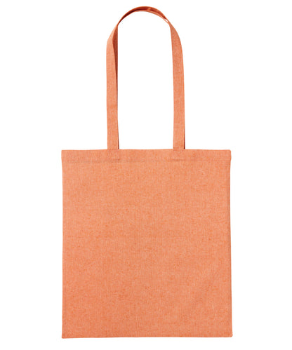 Nutshell Recycled cotton shopper long handle Orange Marl