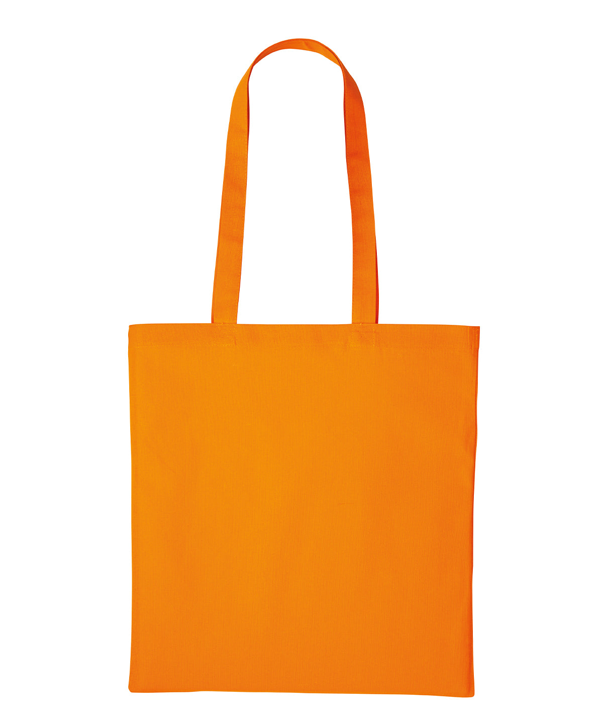 Nutshell Recycled cotton shopper long handle Orange