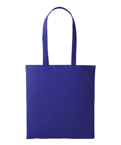 Nutshell Recycled cotton shopper long handle Purple