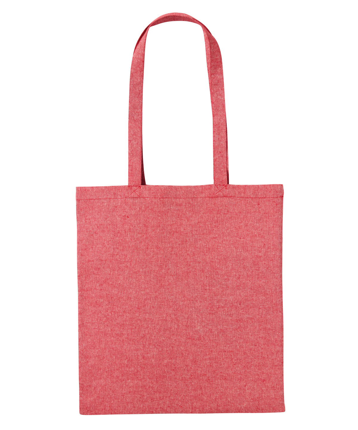 Nutshell Recycled cotton shopper long handle Red Marl