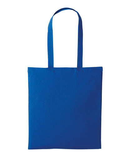 Nutshell Recycled cotton shopper long handle Royal