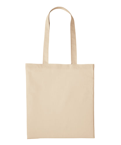 Nutshell Recycled cotton shopper long handle Sand