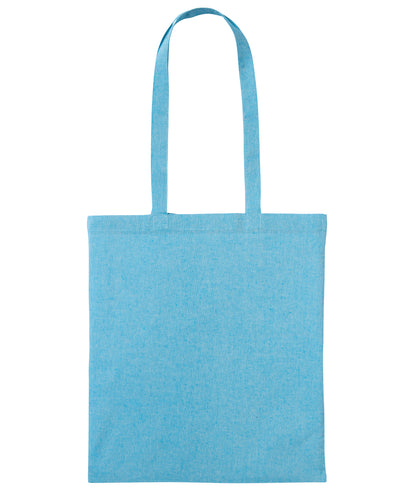 Nutshell Recycled cotton shopper long handle Sky Blue Marl