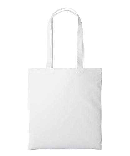 Nutshell Recycled cotton shopper long handle White