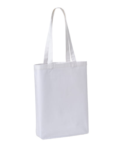 Nutshell Recycled premium canvas ‘flat base’ shopper White