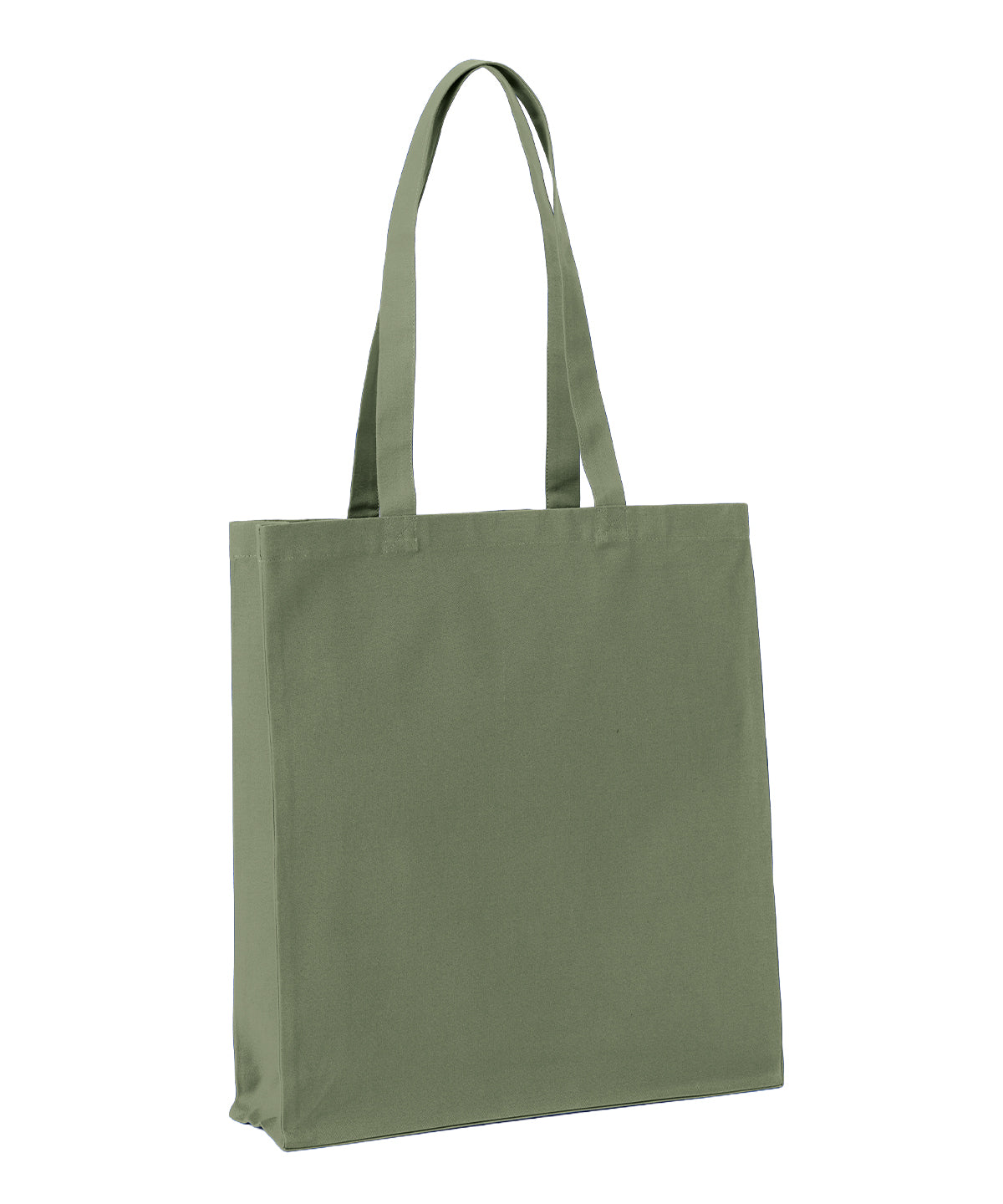 Nutshell Recycled premium canvas spacious shopper Fern