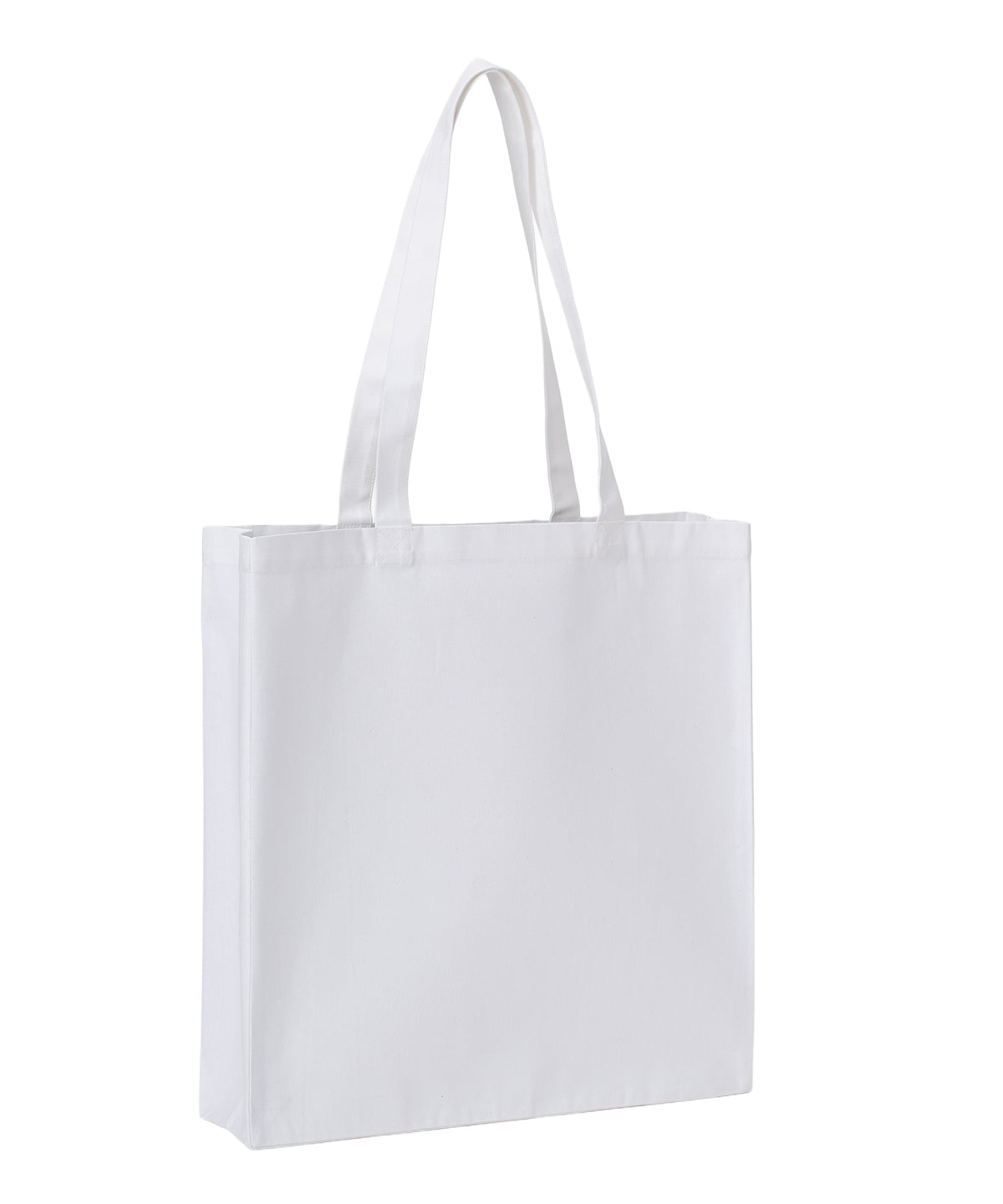 Nutshell Recycled premium canvas spacious shopper White