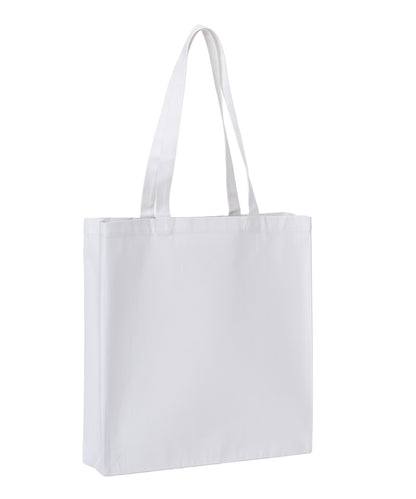 Nutshell Recycled premium canvas spacious shopper White