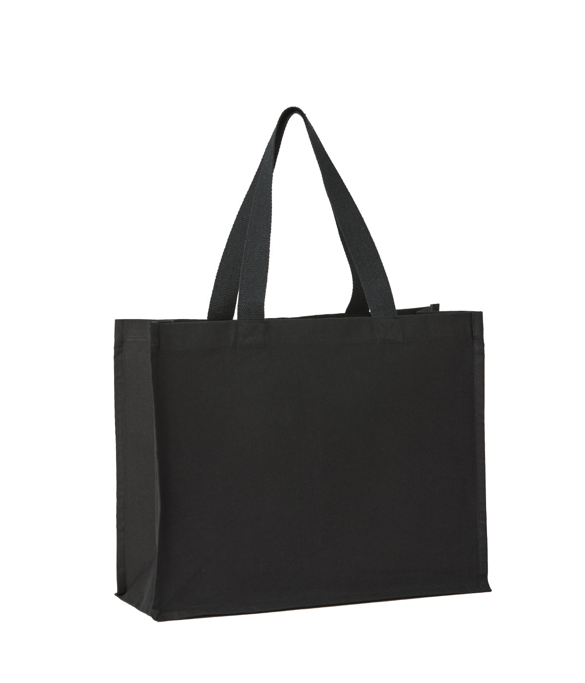Nutshell Recycled premium canvas stand-up shopper Black