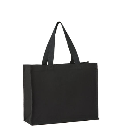 Nutshell Recycled premium canvas stand-up shopper Black