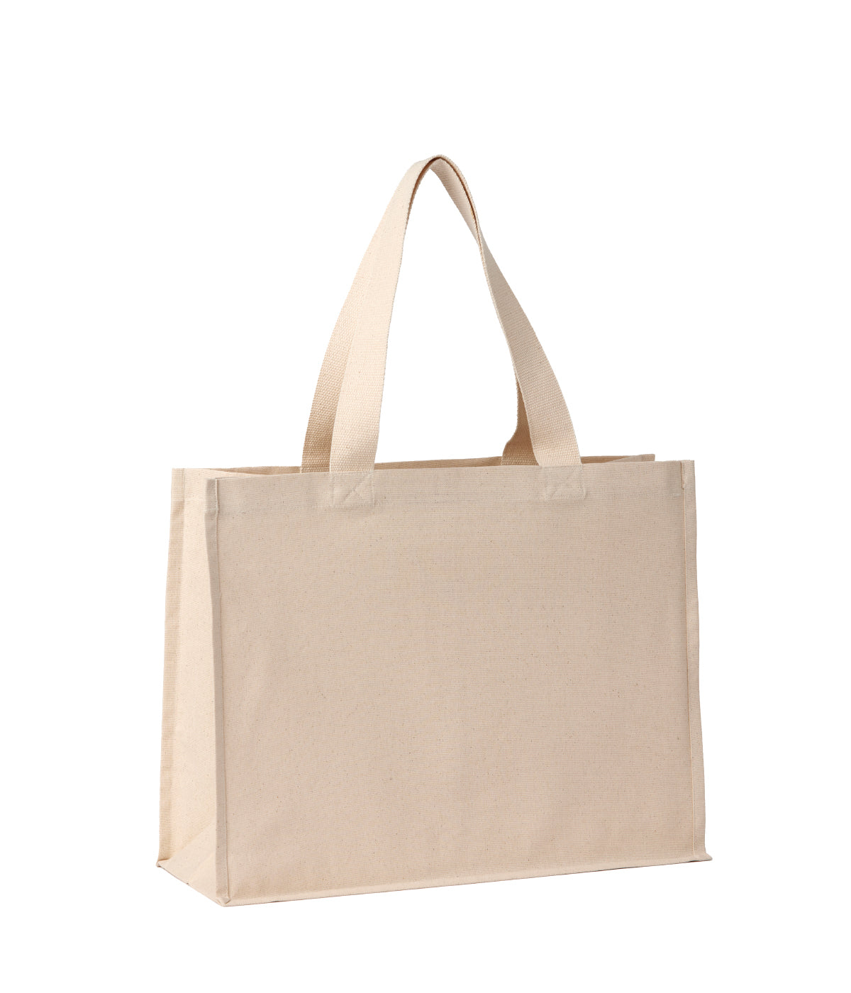 Nutshell Recycled premium canvas stand-up shopper Natural
