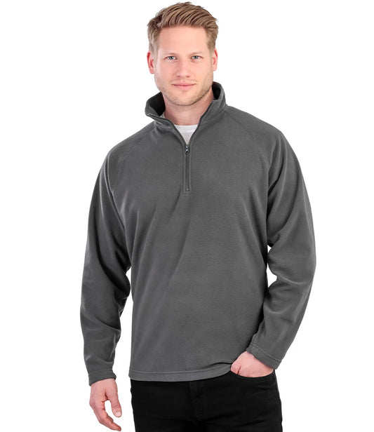 Result Core Zip Neck Micro Fleece - Charcoal - Model