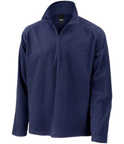 Result Core Zip Neck Micro Fleece in Navy