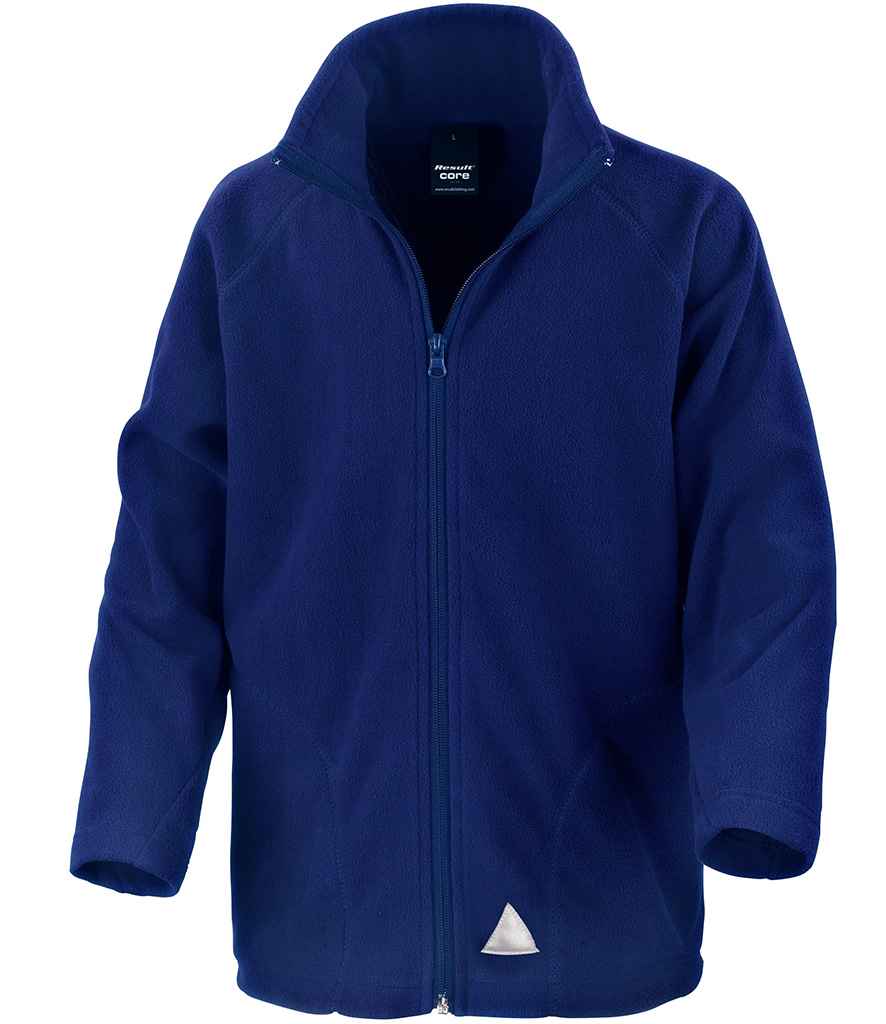 Result Core Kids/Youths Micro Fleece Jacket in Royal Blue