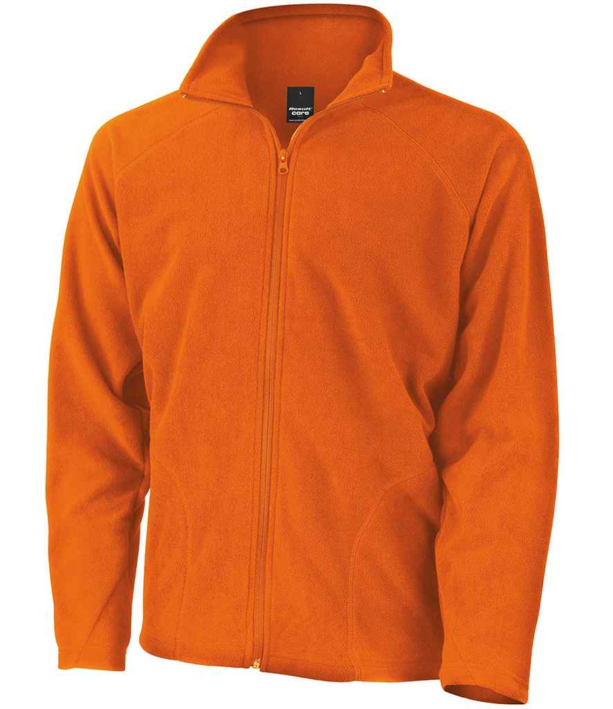Result Core Micro Fleece Jacket in Orange