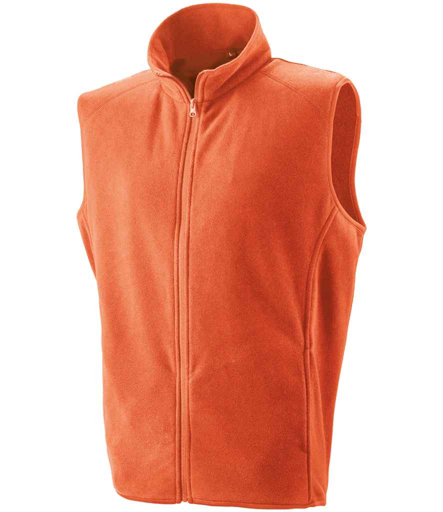 Result Core Micro Fleece Gilet in Orange