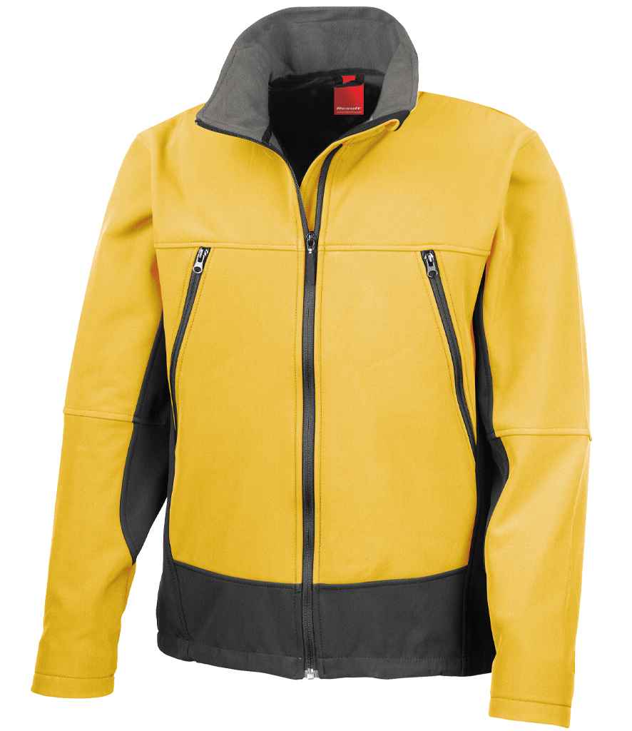 Result Soft Shell Activity Jacket in Sport Yellow