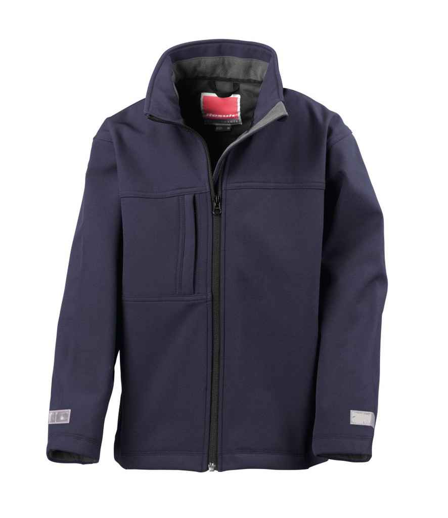 Result Kids Classic Soft Shell Jacket in Navy