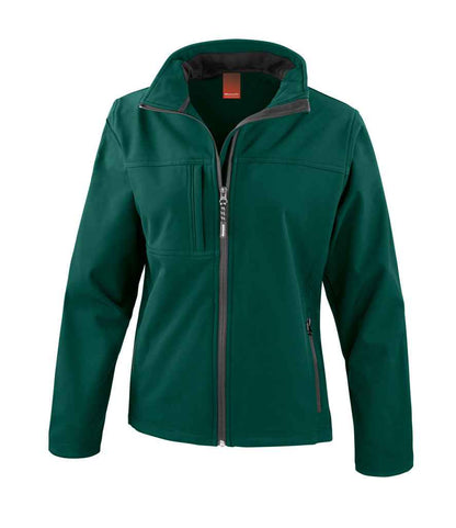 Result Ladies Classic Soft Shell Jacket in Bottle Green