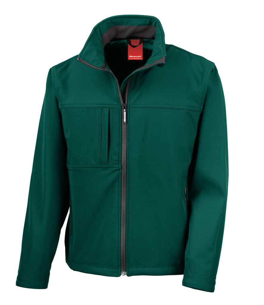 Result Classic Soft Shell Jacket in Bottle Green