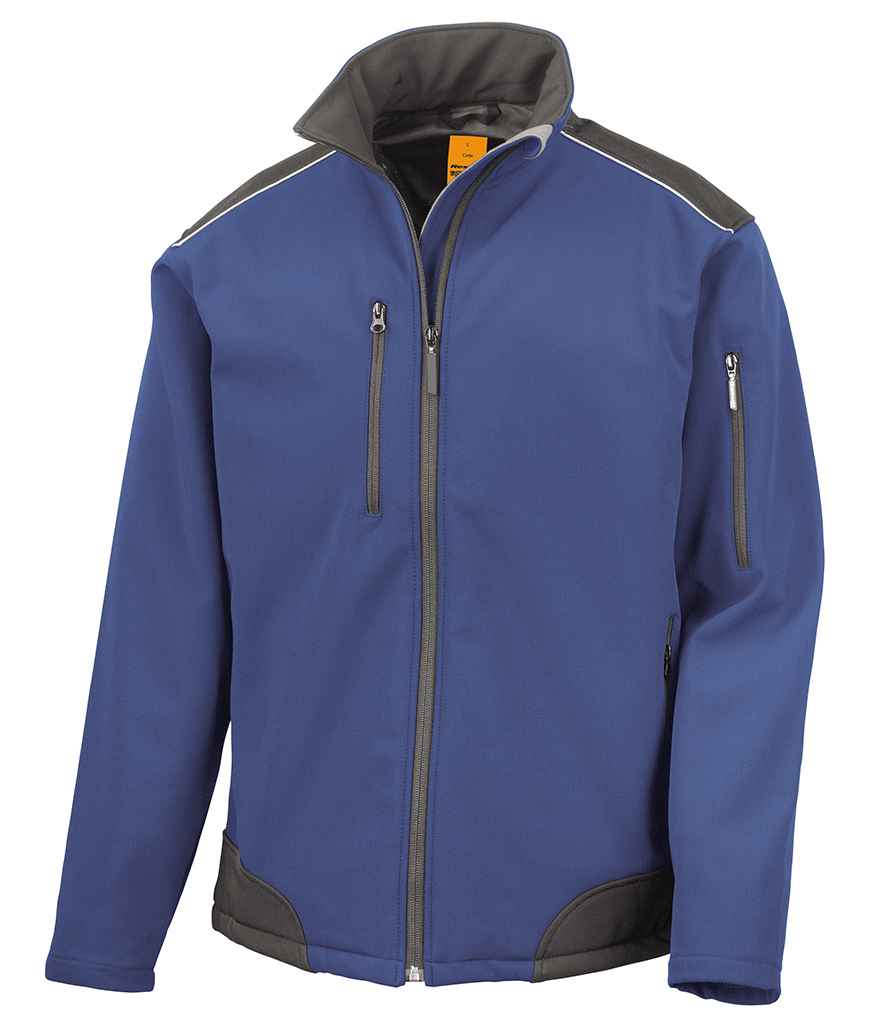 Result Work-Guard Ripstop Soft Shell Jacket in Royal Blue/Black