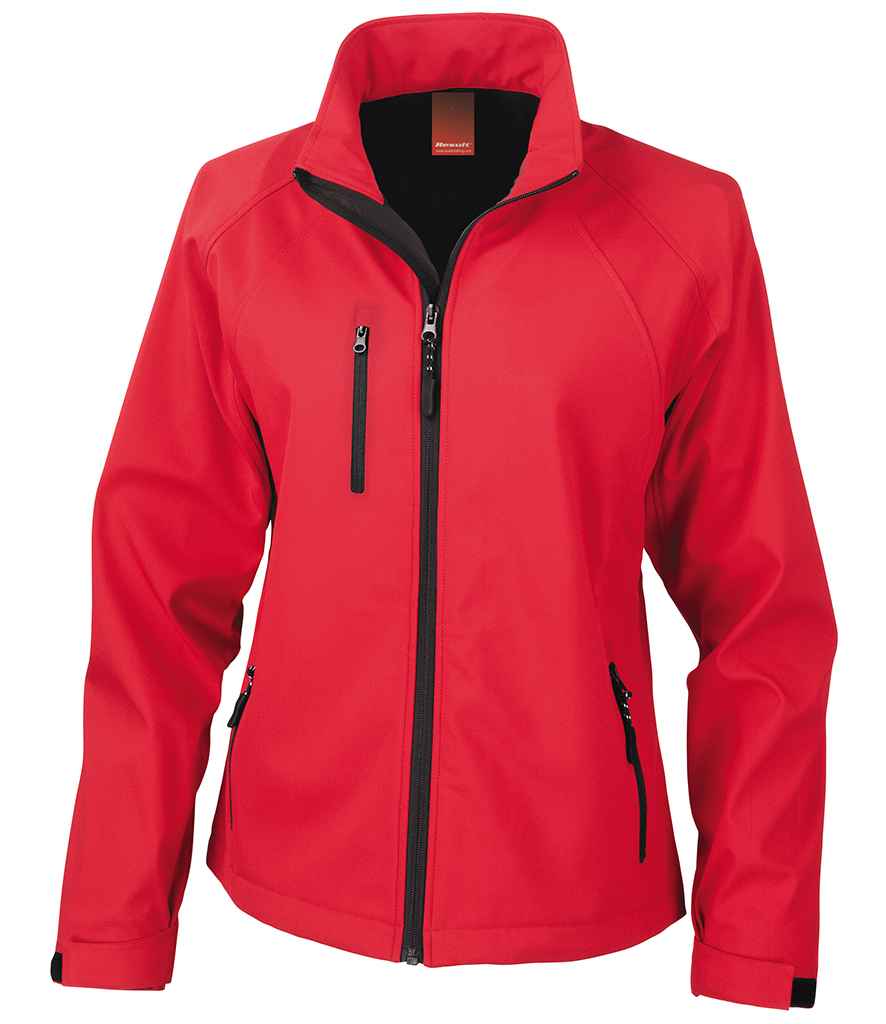 Result Ladies Base Layer Soft Shell Jacket in Red