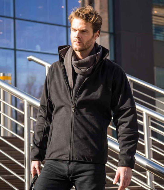 Result Osaka Combed Pile Soft Shell Jacket - Black