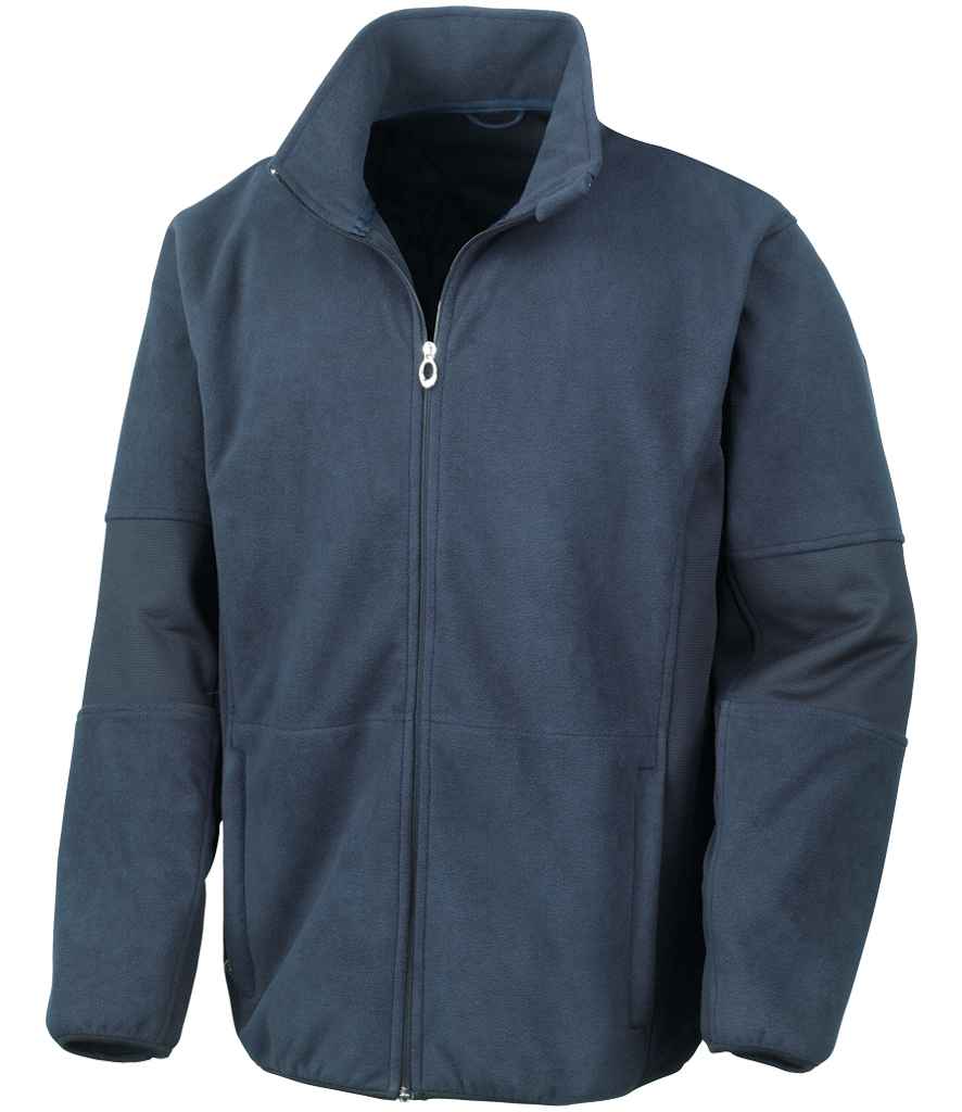 Result Osaka Combed Pile Soft Shell Jacket in Navy