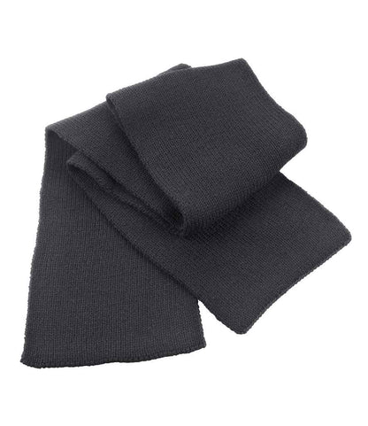Result Classic Heavy Knit Scarf in Charcoal