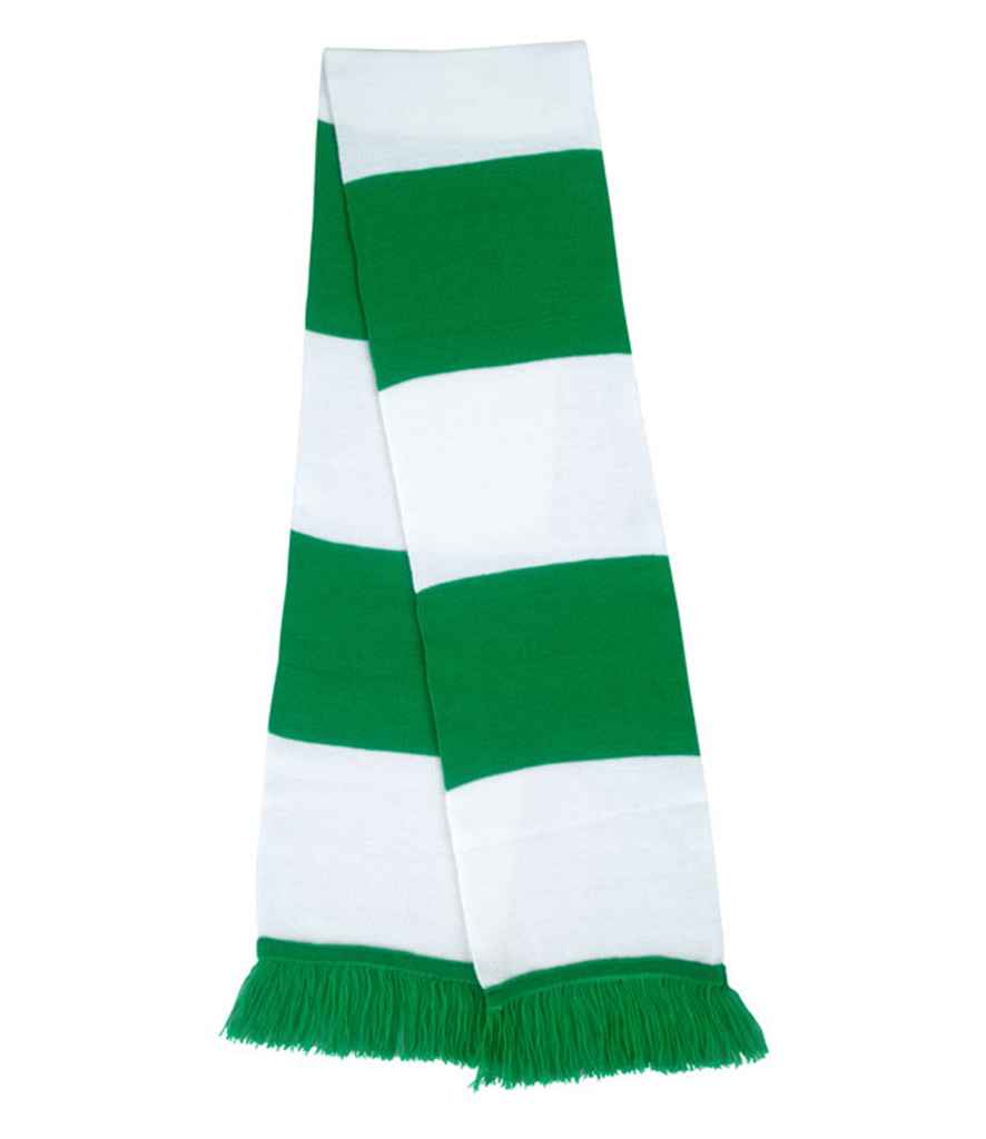 Result Team Scarf in Kelly Green/White